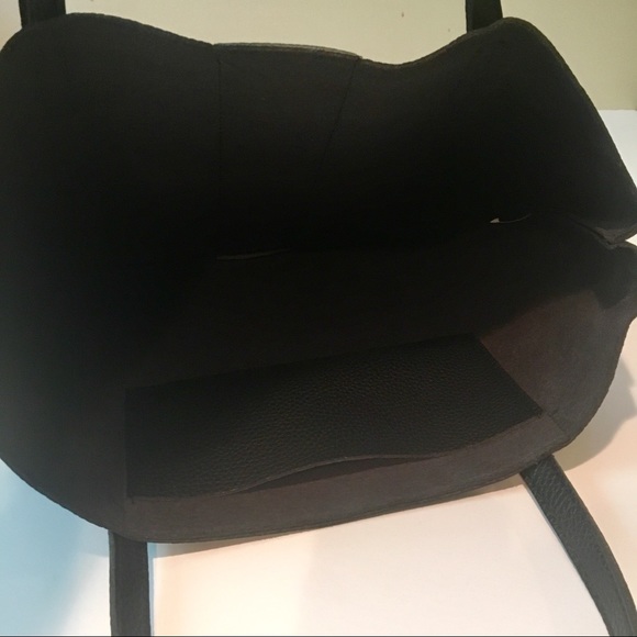 Vince Camuto tote, black and gray - Picture 5 of 6